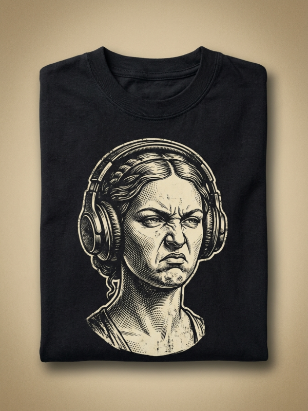 Bass Face Tee — Noir