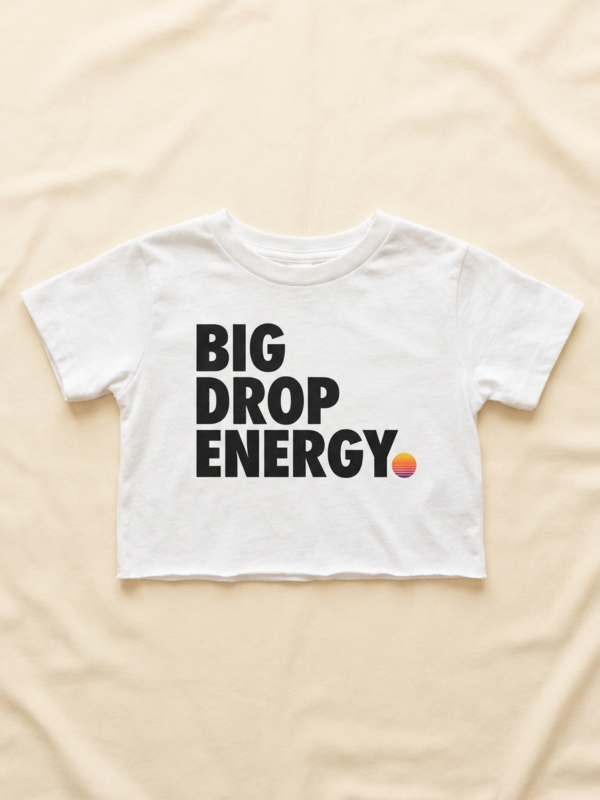 Big Drop Energy Crop — White
