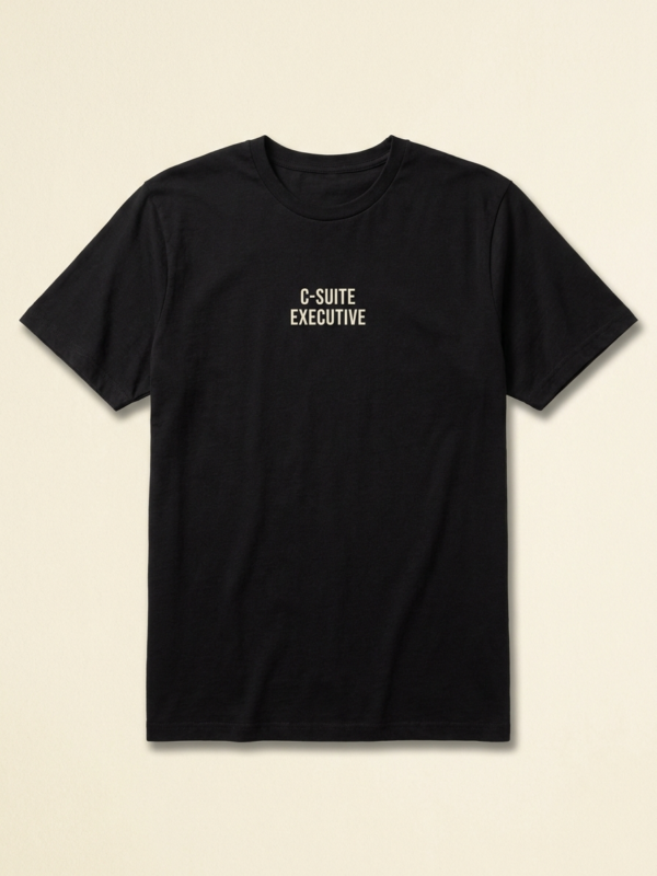C-Suite Executive Tee — Noir