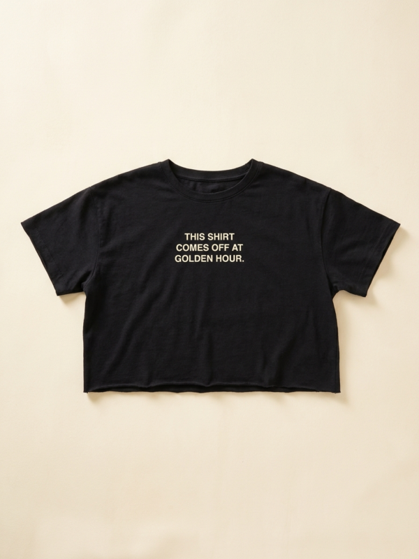 Comes Off At Golden Hour Crop — Noir