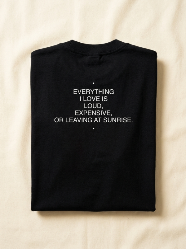 Everything I Love Tee — Noir