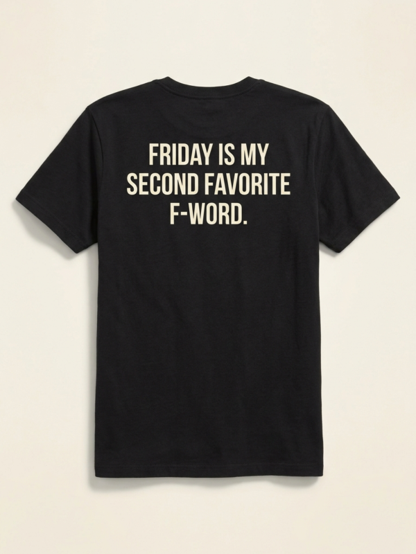 Friday Is My Second Favorite F-Word Tee — Noir