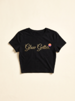 Glow Getter Crop — Noir