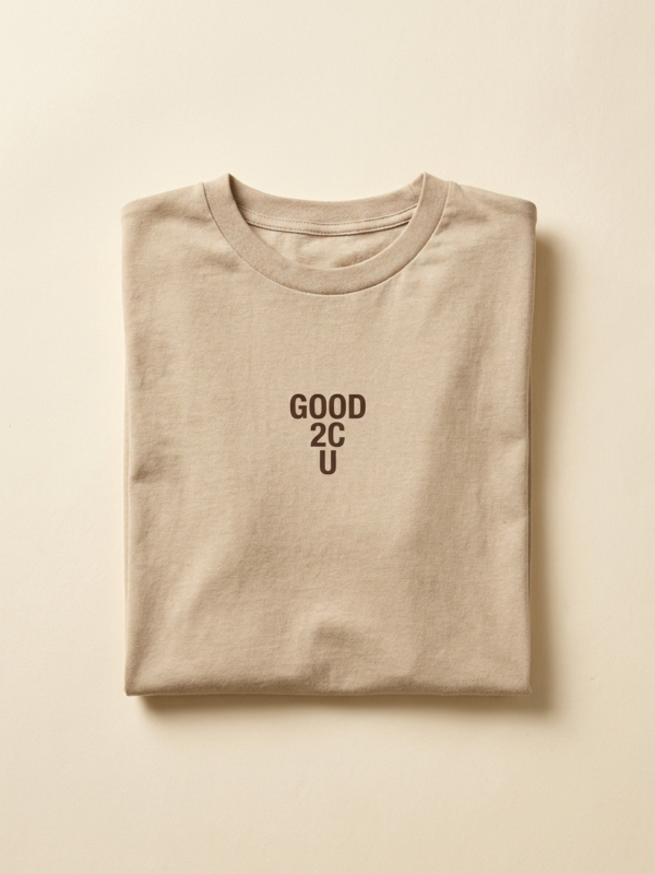Good 2C U Tee — Sand