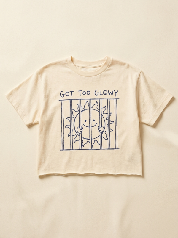 Got Too Glowy Crop — Cream