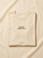 I'M Just Happy 2C U Tee — Cream