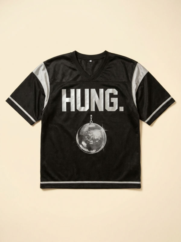Hung Jersey — Black/Silver