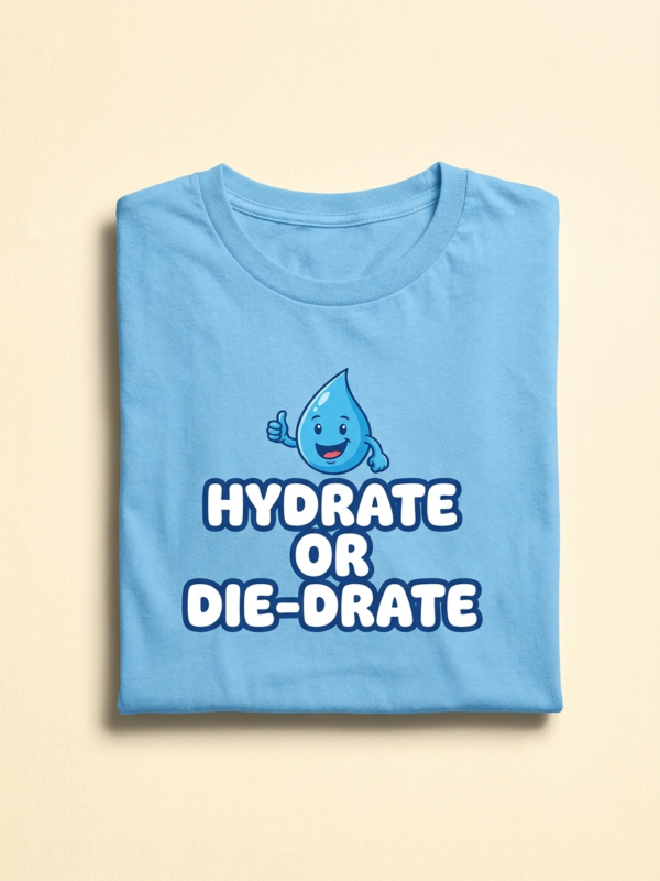 Hydrate or Die-drate Tee — Sky