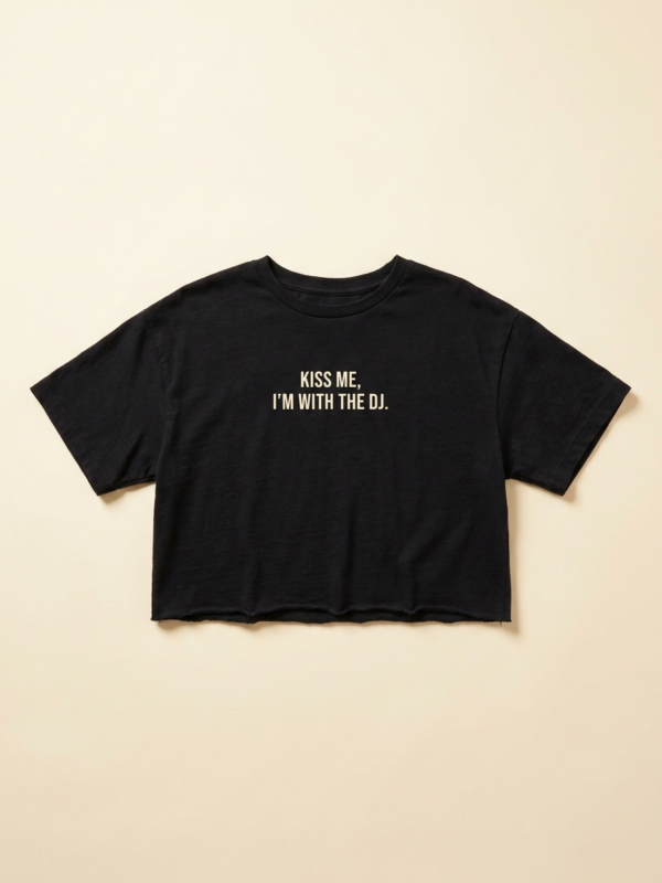 Kiss Me, I'M With The DJ Crop — Noir