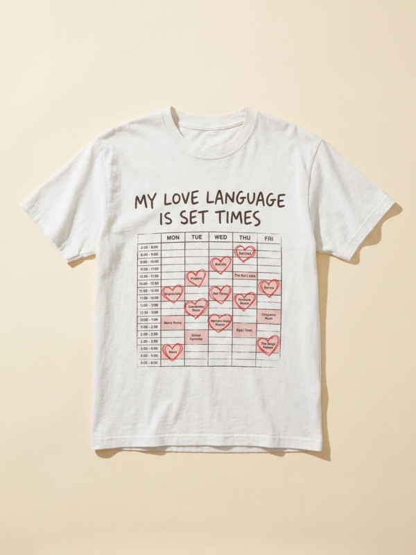 My Love Language Is Set Times Tee