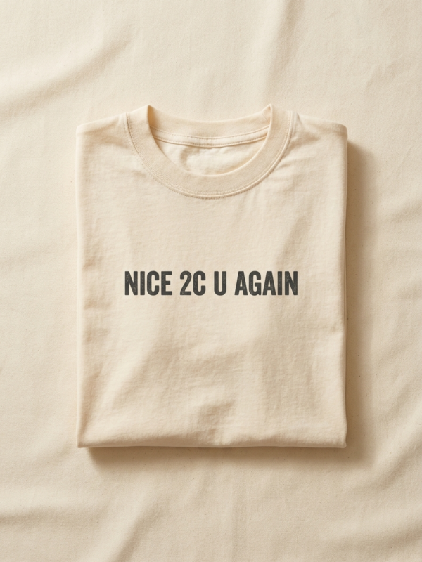 Nice 2C U Again Tee — Cream