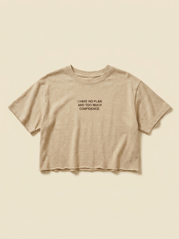 I Have No Plan And Too Much Confidence Crop — Sand