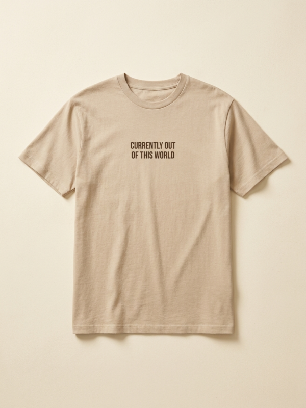 Currently Out Of This World Tee — Sand