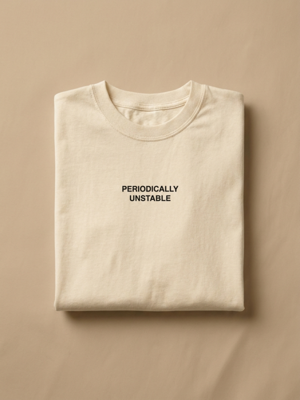 Periodically Unstable Tee — Cream