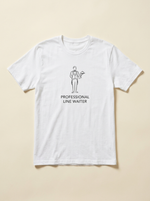 Professional Line Waiter Tee — White