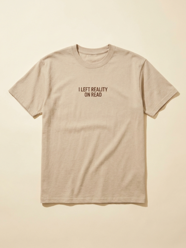 I Left Reality On Read Tee — Sand