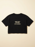 Sorry In Advance Crop — Noir
