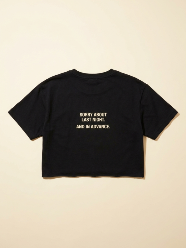 Sorry In Advance Crop — Noir
