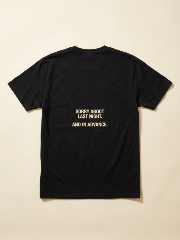 Sorry In Advance Tee — Noir