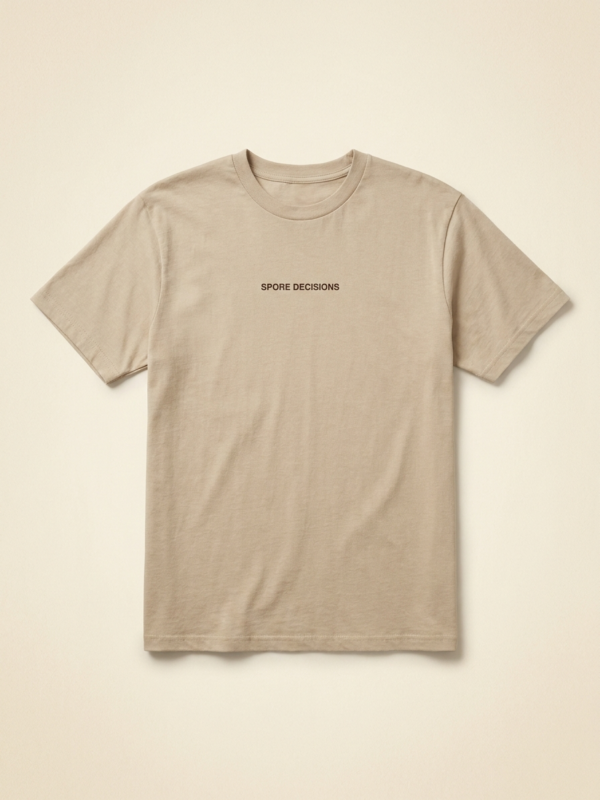 Spore Decisions Tee — Sand