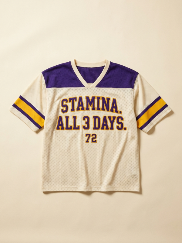 Stamina Jersey — Cream/Violet