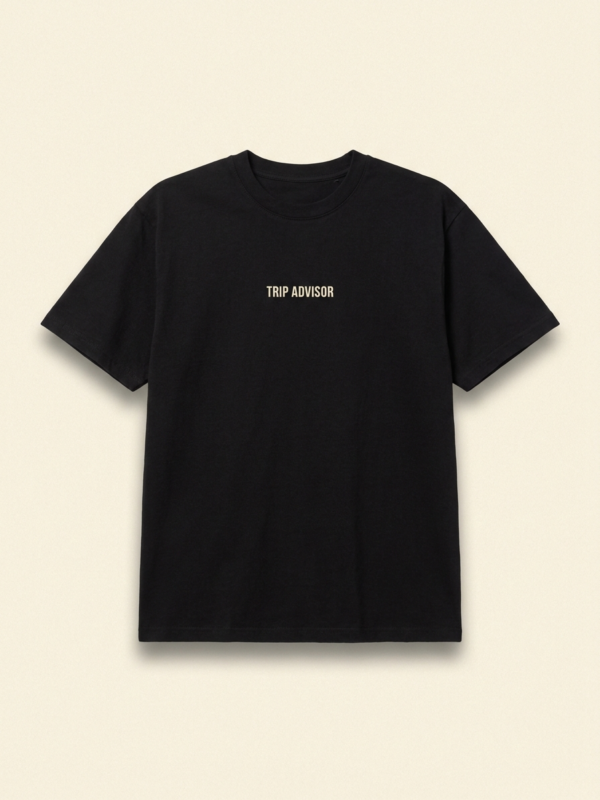 Trip Advisor Tee — Noir
